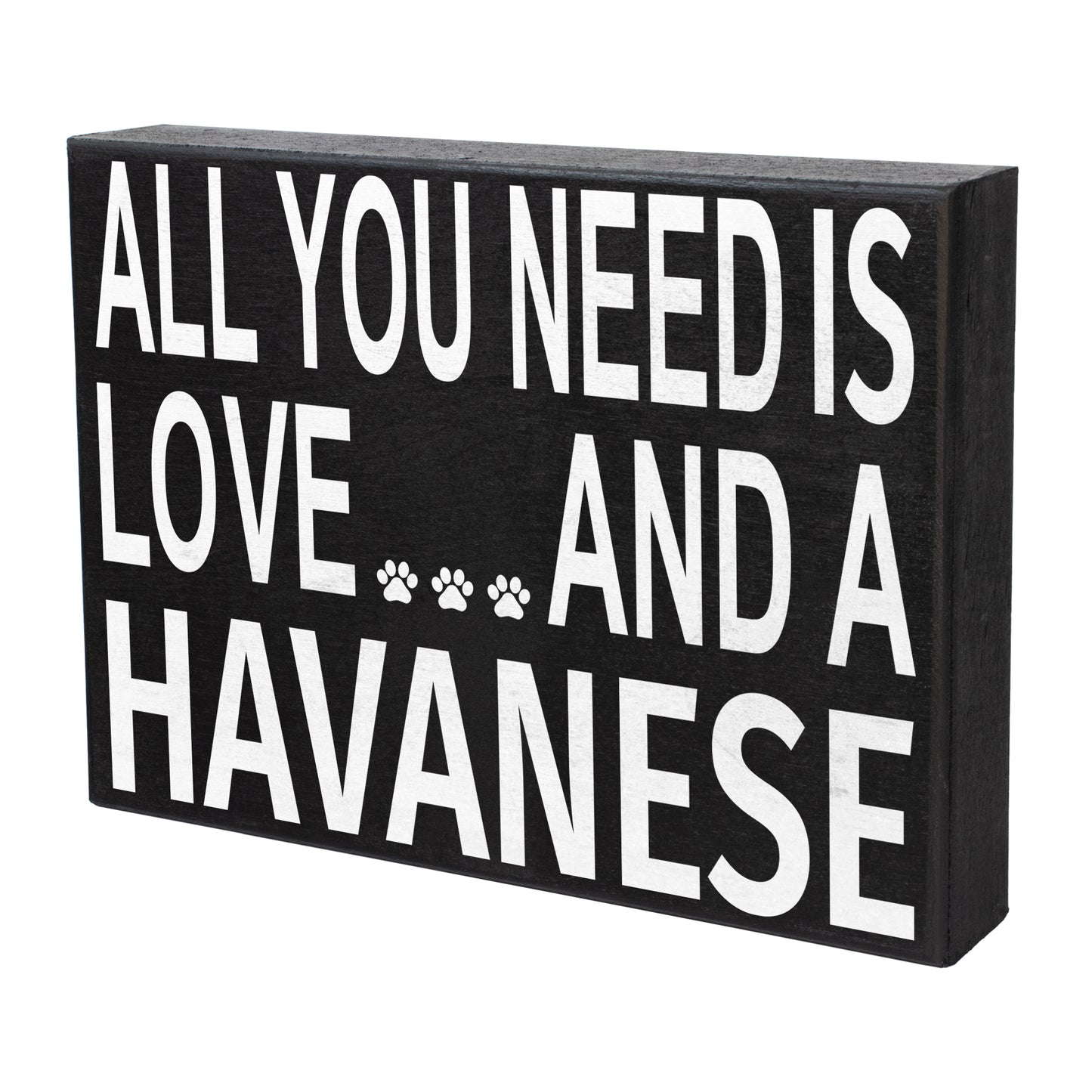 JennyGems All You Need is Love and A Havanese | Gifts for Havanese Moms and Owners | Wood Sign