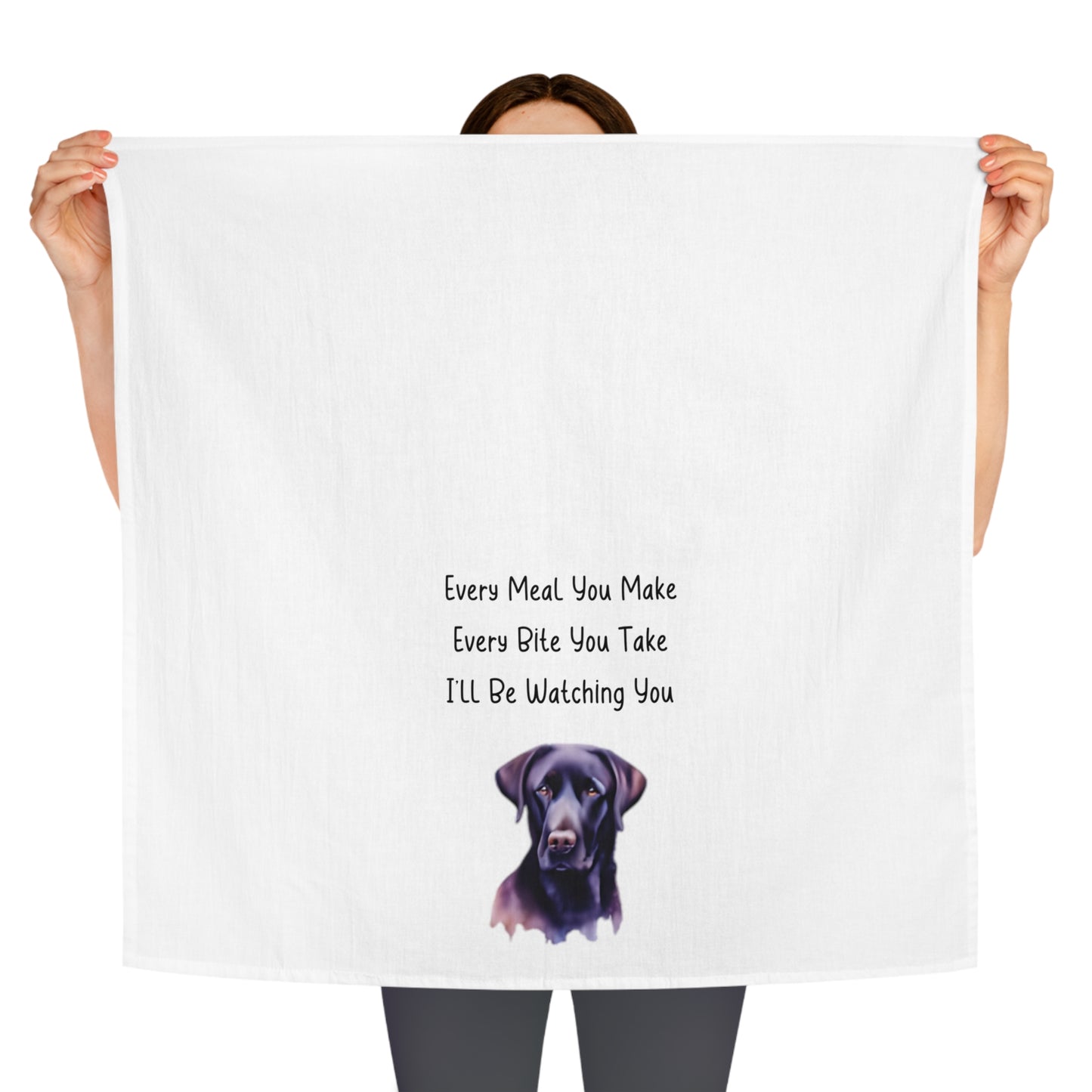 Labrador Retriever Tea Towel - Funny Dog Owner Kitchen Decor, Cute Saying, Dog Lover Gift, Lab Owners, Gift for Lab
