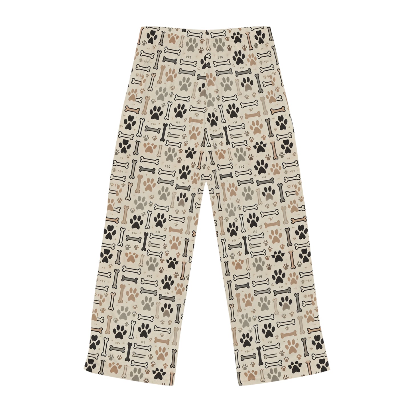 Dog Mom Women's Pajama Pants, Bones and Paw Prints