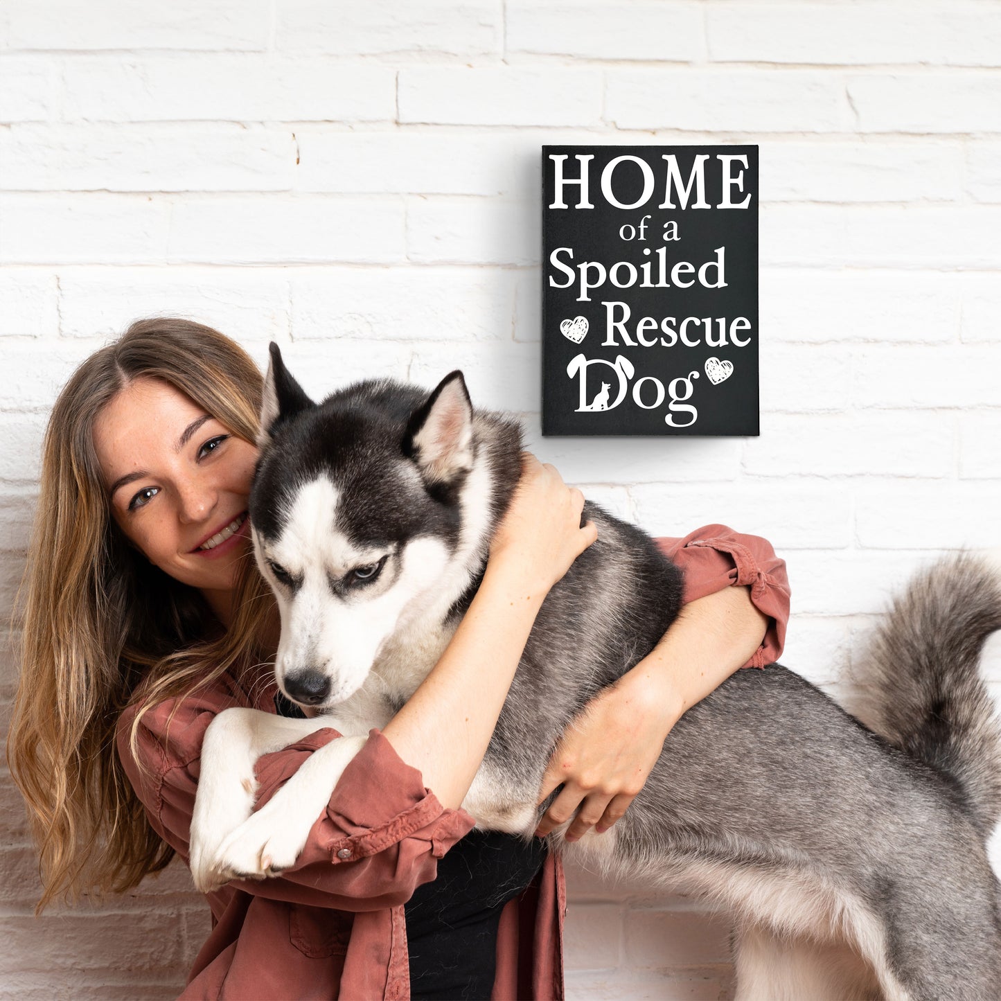 JennyGems Dog Accessories, Home Of A Spoiled Rescue Dog, Home Decor, Gift For Mom, Dog Stuff, Puppy Supplies, Cool Stuff, Desk Decor, Housewarming Gift