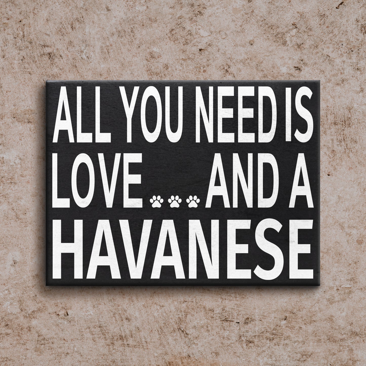 JennyGems All You Need is Love and A Havanese | Gifts for Havanese Moms and Owners | Wood Sign