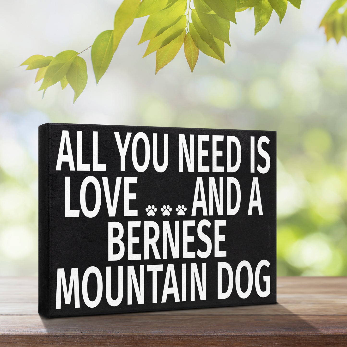 JennyGems Bernese Mountain Dog Sign, Plaque, Gift 8x6 in, Bernese Mountain Dog Mom, Bernese Decorations and Gifts, Bernese Decor, American Made