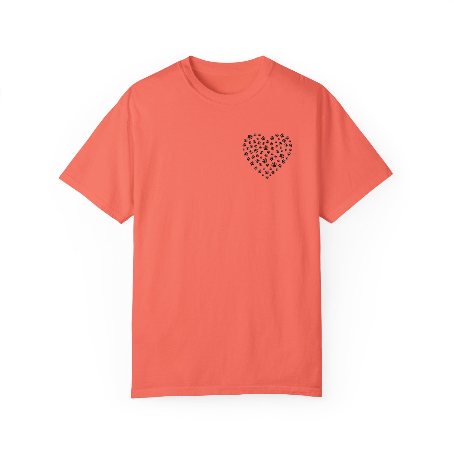 Dog Pawprint Heart Unisex Tshirt