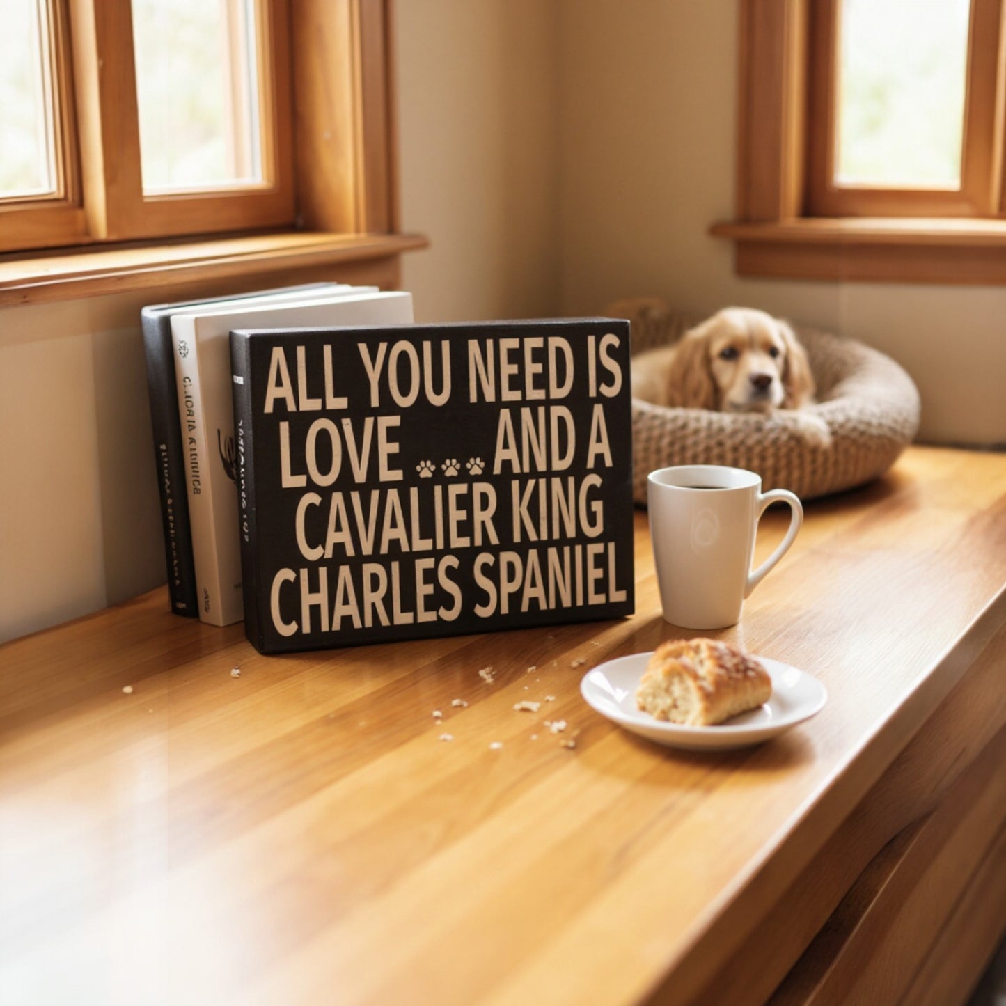 All You Need Is Love and a Cavalier King Charles Spaniel Sign