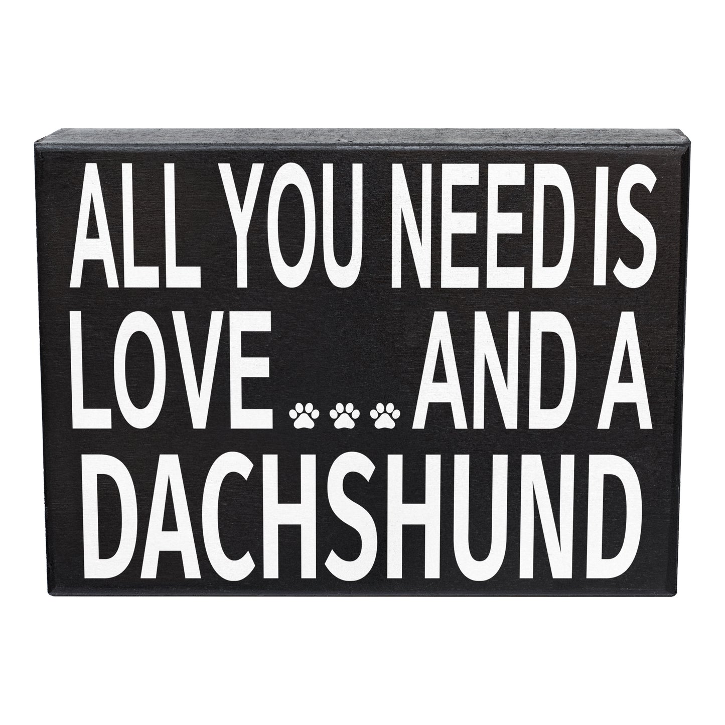 JennyGems Dachshund Dog Signs, Dachshund Wiener Dog Gifts, All You Need is Love and a Dachshund Wooden Box Sign, Dachshund Dog Lover Gifts, Doxie Dachshund Decor, Wiener Dog Stuff, Dog Mom Gifts