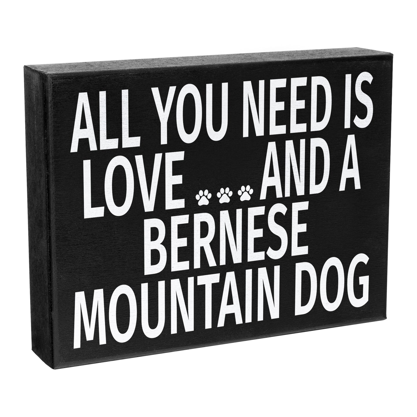 JennyGems Bernese Mountain Dog Sign, Plaque, Gift 8x6 in, Bernese Mountain Dog Mom, Bernese Decorations and Gifts, Bernese Decor, American Made