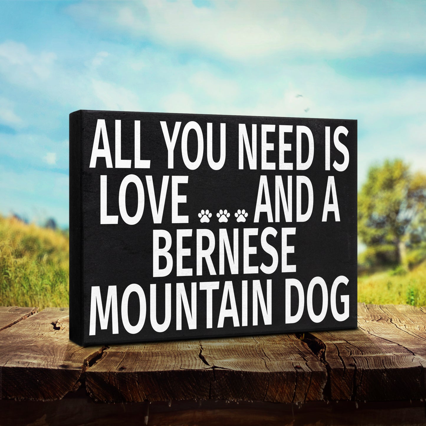 JennyGems Bernese Mountain Dog Sign, Plaque, Gift 8x6 in, Bernese Mountain Dog Mom, Bernese Decorations and Gifts, Bernese Decor, American Made