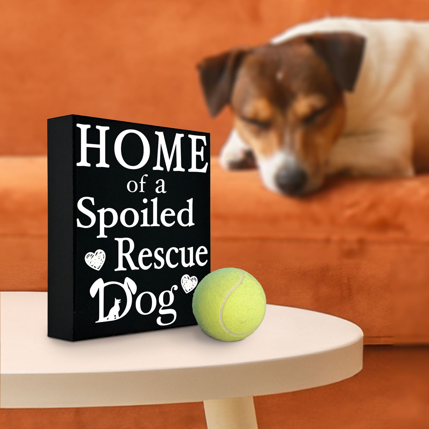 JennyGems Dog Accessories, Home Of A Spoiled Rescue Dog, Home Decor, Gift For Mom, Dog Stuff, Puppy Supplies, Cool Stuff, Desk Decor, Housewarming Gift