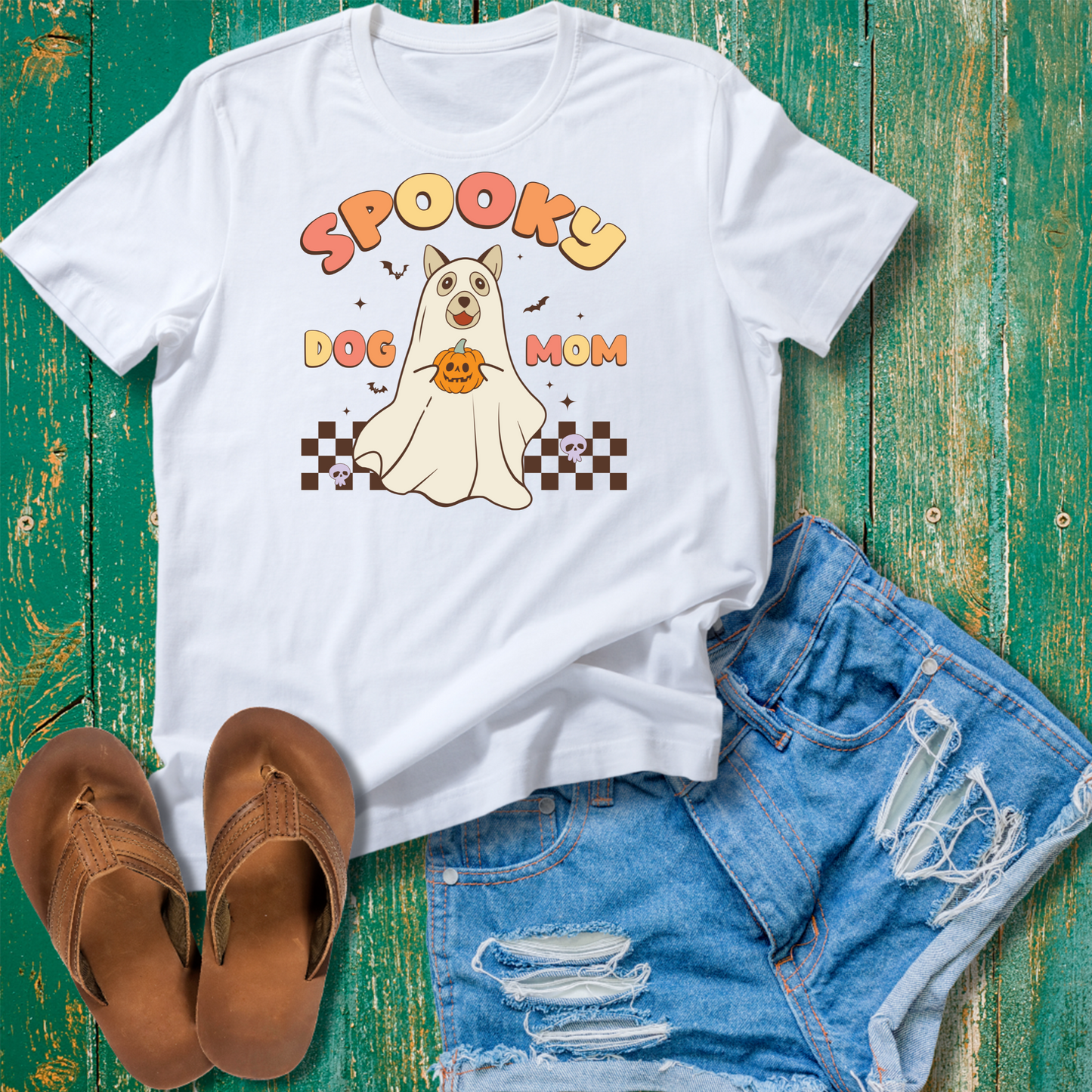 Halloween Fall Spooky Dog Mom Tshirt