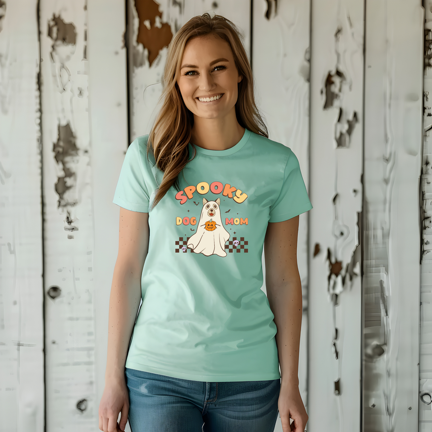 Halloween Fall Spooky Dog Mom Tshirt