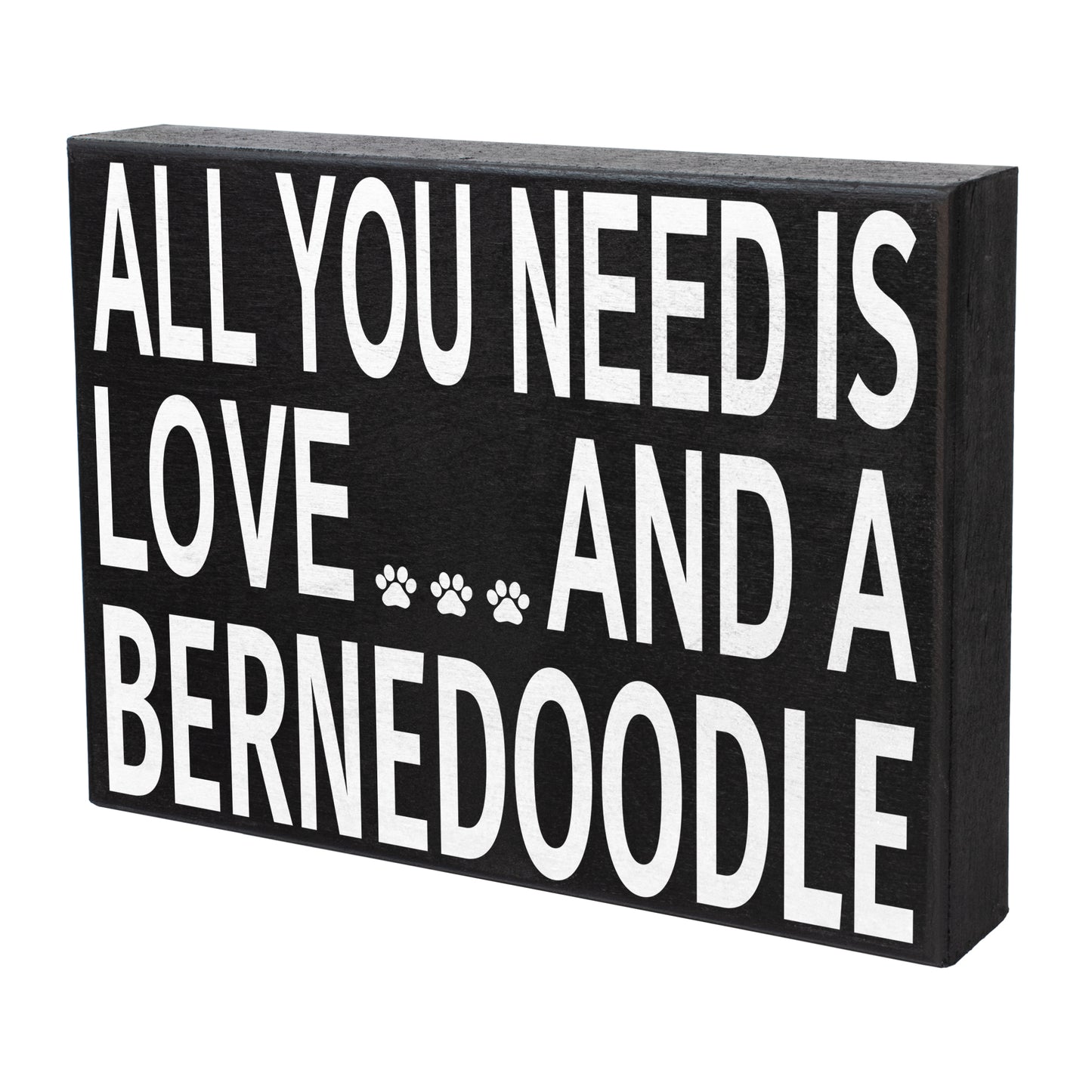 JennyGems Bernedoodle Sign | All You Need is Love and A Bernedoodle Wooden Sign | Bernedoodle Decor | Bernedoodle Gifts