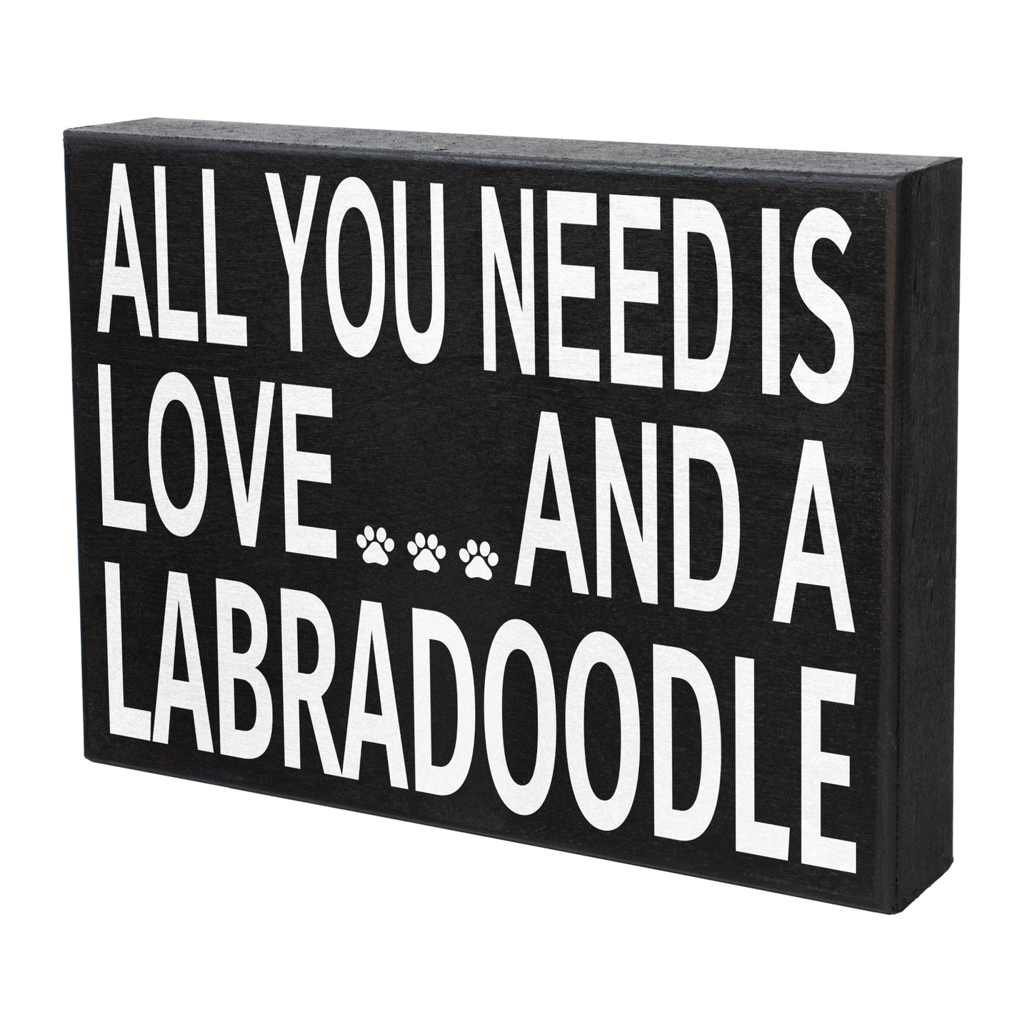 JennyGems All You Need Is Love and a Labradoodle Wood Sign, Labradoodle Dogs, Labradoodle Gifts, Box Sign, Labradoodle Home Decor, Labradoodle Lovers