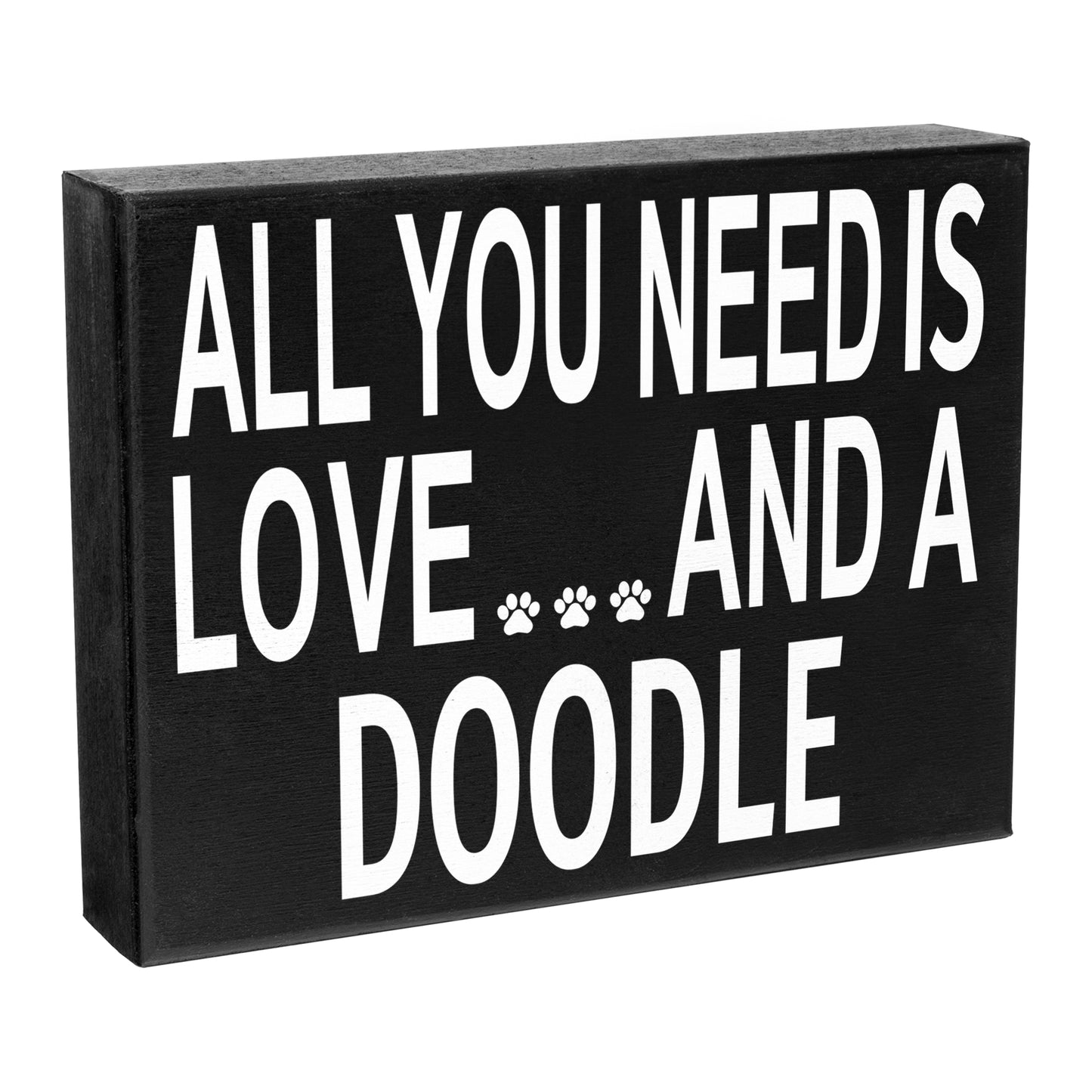 JennyGems All You Need Is Love and a Doodle Wooden Sign, Doodle Mom, Doodle Gifts, Doodle Decor, American Made
