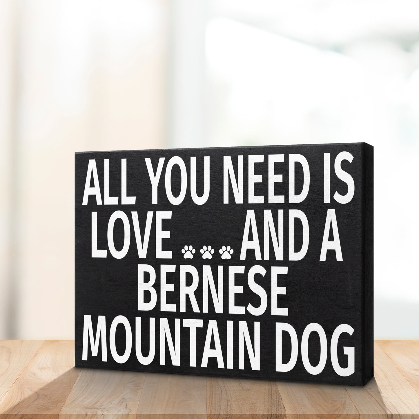 JennyGems Bernese Mountain Dog Sign, Plaque, Gift 8x6 in, Bernese Mountain Dog Mom, Bernese Decorations and Gifts, Bernese Decor, American Made