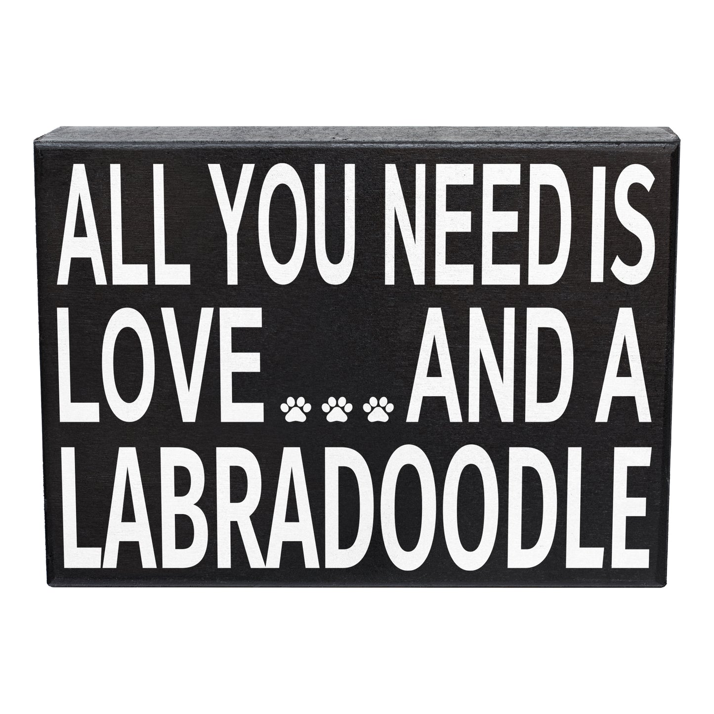 JennyGems All You Need Is Love and a Labradoodle Wood Sign, Labradoodle Dogs, Labradoodle Gifts, Box Sign, Labradoodle Home Decor, Labradoodle Lovers