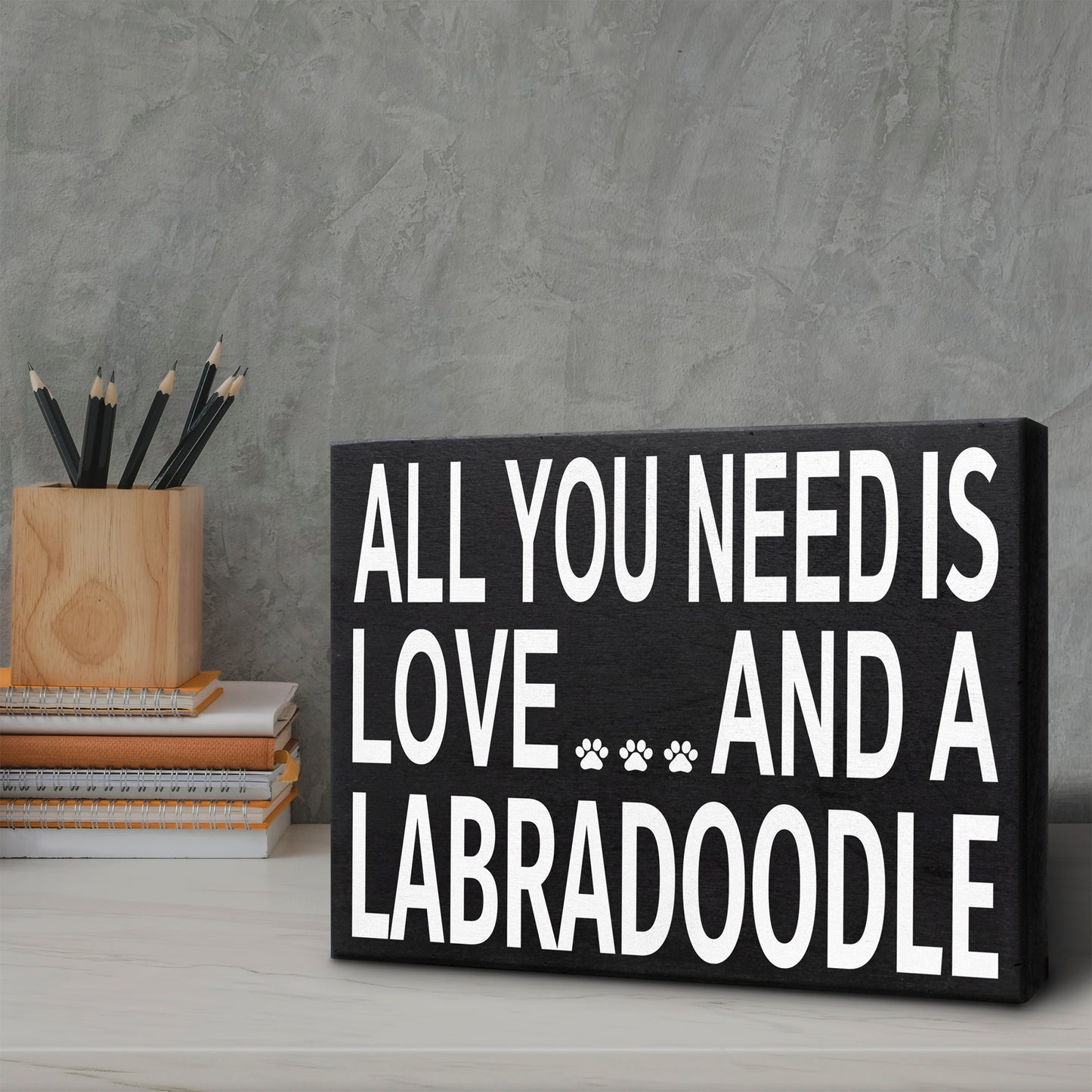 JennyGems All You Need Is Love and a Labradoodle Wood Sign, Labradoodle Dogs, Labradoodle Gifts, Box Sign, Labradoodle Home Decor, Labradoodle Lovers