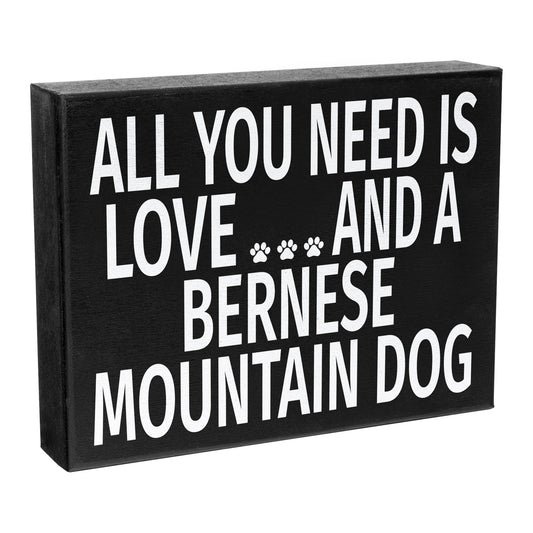 JennyGems Bernese Mountain Dog Sign, Plaque, Gift 8x6 in, Bernese Mountain Dog Mom, Bernese Decorations and Gifts, Bernese Decor, American Made