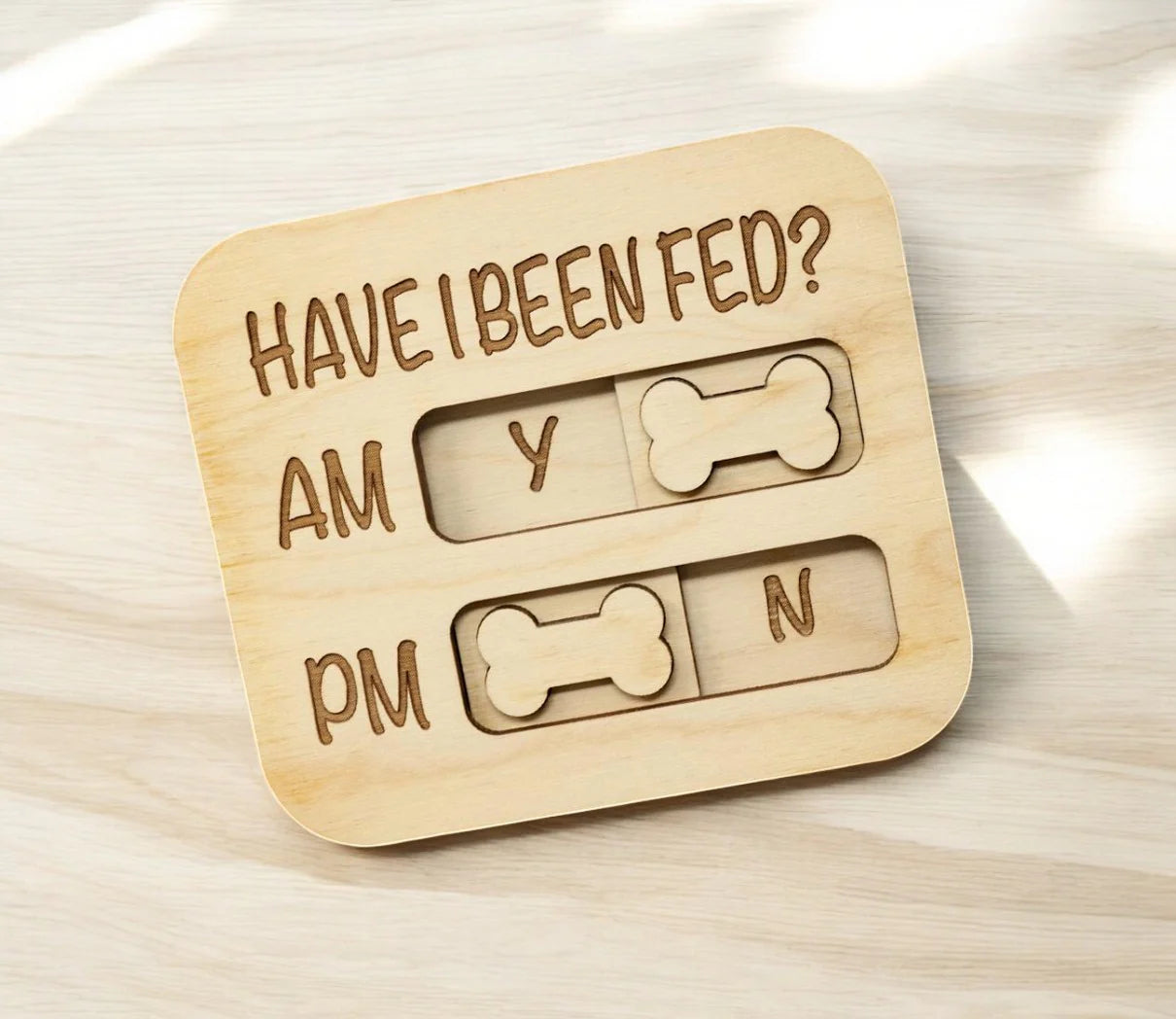 Did You Feed the Dog? AM/PM Flip Sign Magnet – Dog Feeding Tracker, Feeder Reminder, Daily Pet Care Chart