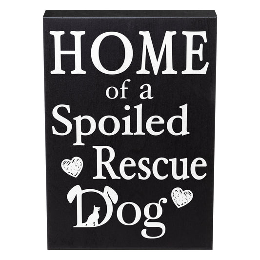 JennyGems Dog Accessories, Home Of A Spoiled Rescue Dog, Home Decor, Gift For Mom, Dog Stuff, Puppy Supplies, Cool Stuff, Desk Decor, Housewarming Gift