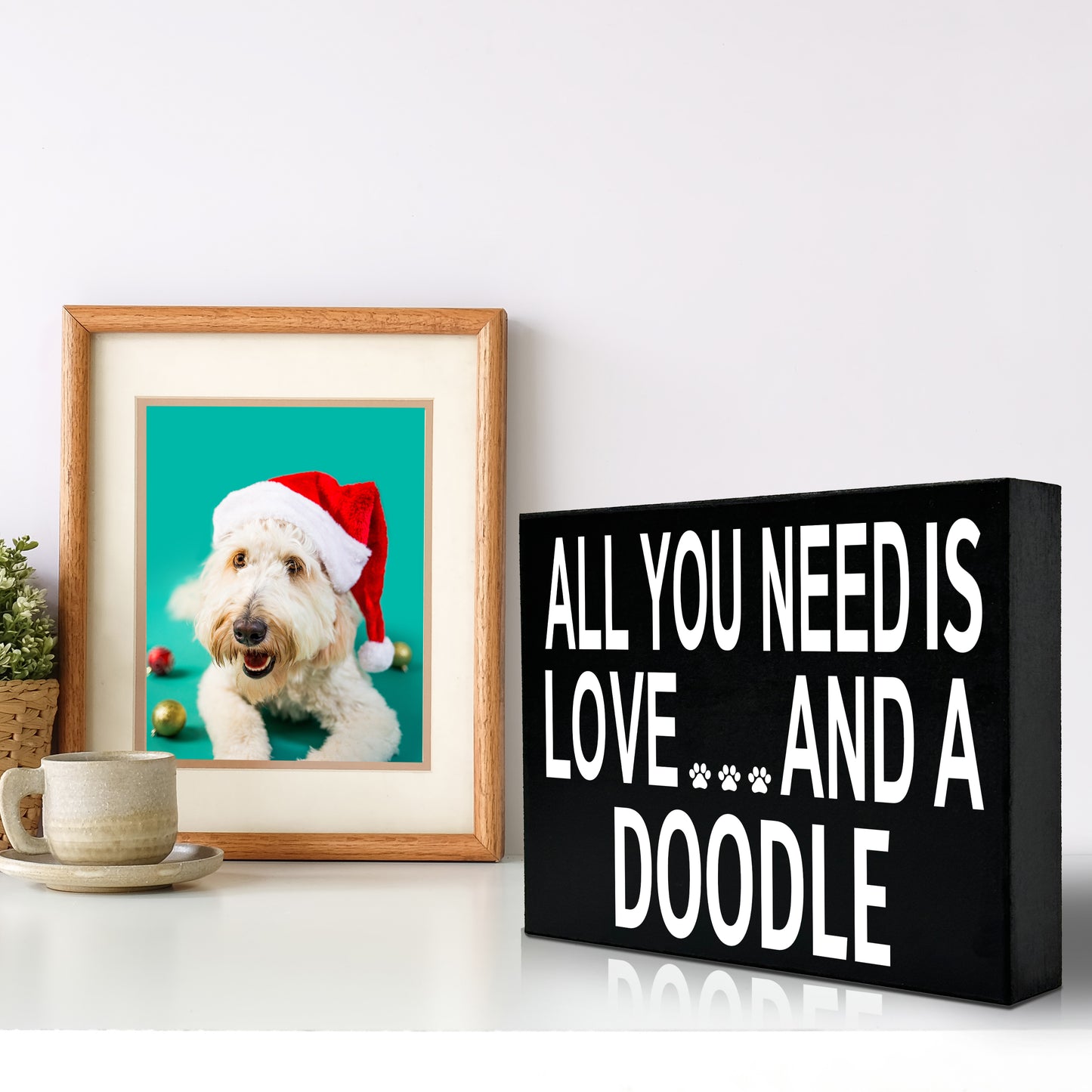 JennyGems All You Need Is Love and a Doodle Wooden Sign, Doodle Mom, Doodle Gifts, Doodle Decor, American Made